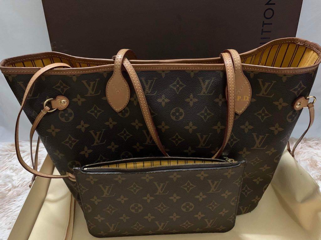 Louis Vuitton Mimosa Neverfull MM with pouch, Luxury, Bags & Wallets on  Carousell