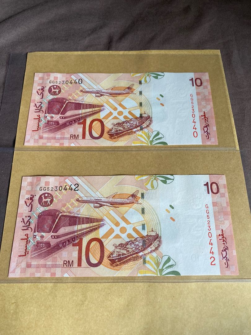 Malaysia Myr 10 Unc Papernote X 2 Hobbies Toys Memorabilia Collectibles Currency On Carousell