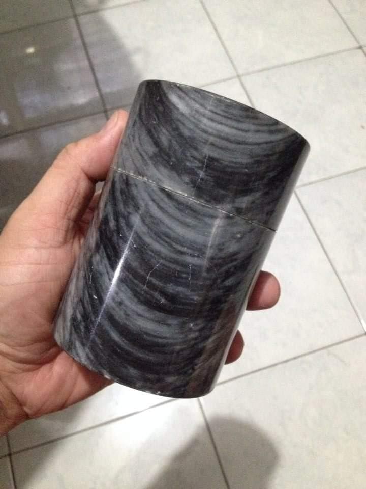 Marble Stone pet urn (Category: Vases & Decorative Bowls) located in Quezon City. Submitted by toys_r_here (Listing ID 1090338880, Image 1). Description: marble Stone kanister For sale As is po What you see is what you get Pa check nlng ng condition sa pics First to pay gets the item Meet or ship pwed Qc area near quezon ave. Pm me for more questions. Payment pwede bdo bpi gcash. By.