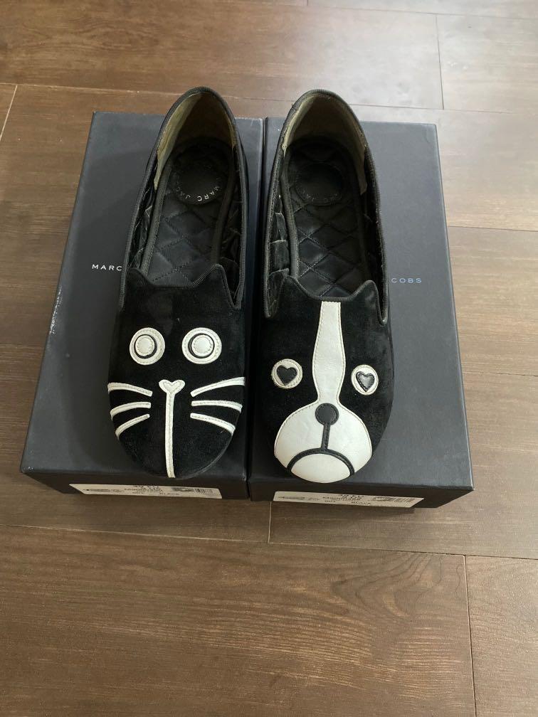 SALE MARC BY MARC JACOBS Flat Print Cat Loafers Luxury