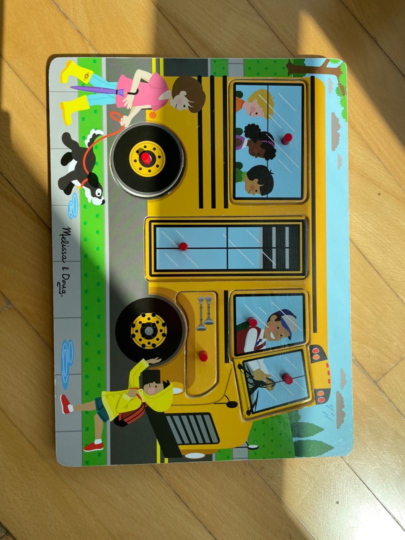 Melissa & doug wheels shop on the bus puzzle