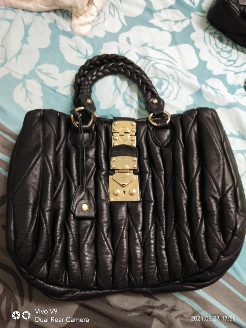 miu miu leather bag Luxury Bags Wallets on Carousell
