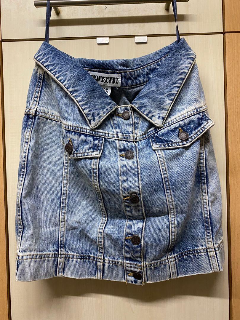 Moschino x h m denim skirt Women s Fashion Bottoms Skirts on