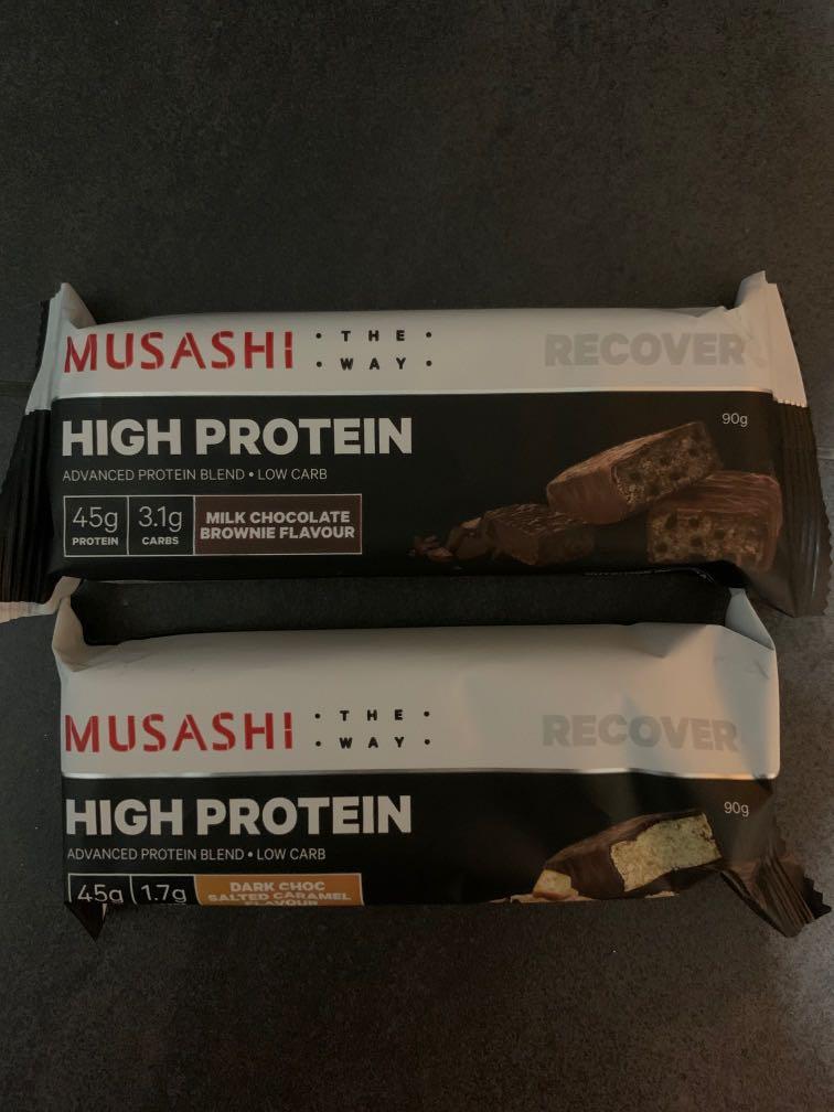 Musashi Protein Bar, Health & Nutrition, Health Supplements, Sports