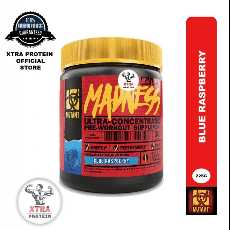 Mutant Madness Pre Workout 225g Health Nutrition Health Supplements Sports Fitness Nutrition On Carousell