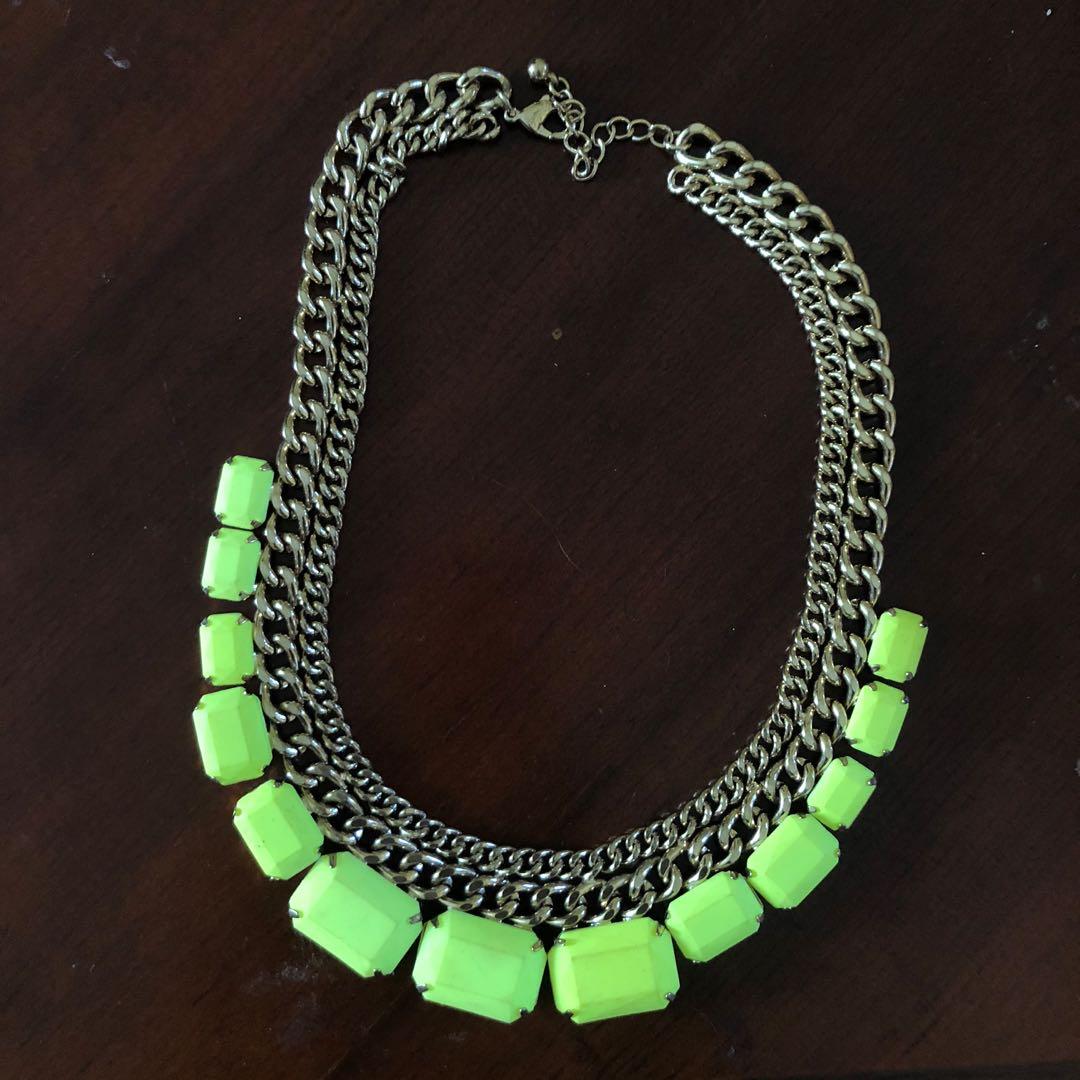 Neon Necklace, Fesyen Wanita, Perhiasan 