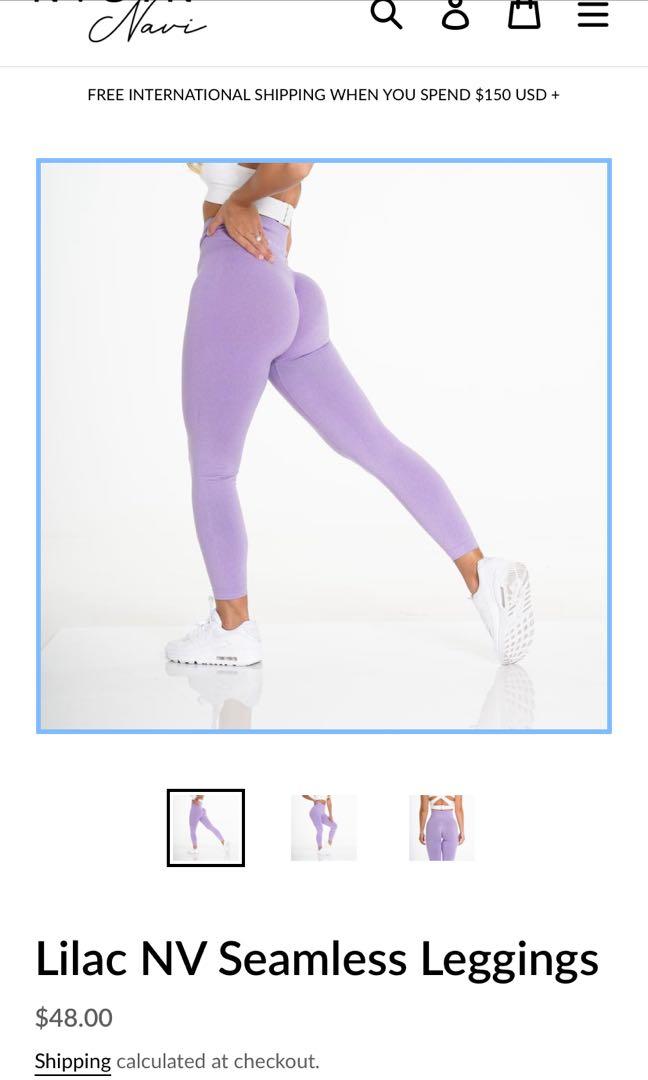 new nvgtn Lilac NV Seamless Leggings S, 女裝, 運動服裝- Carousell