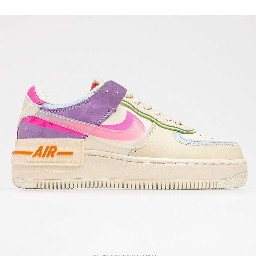 Nike air force 1 beige and pink Clearance