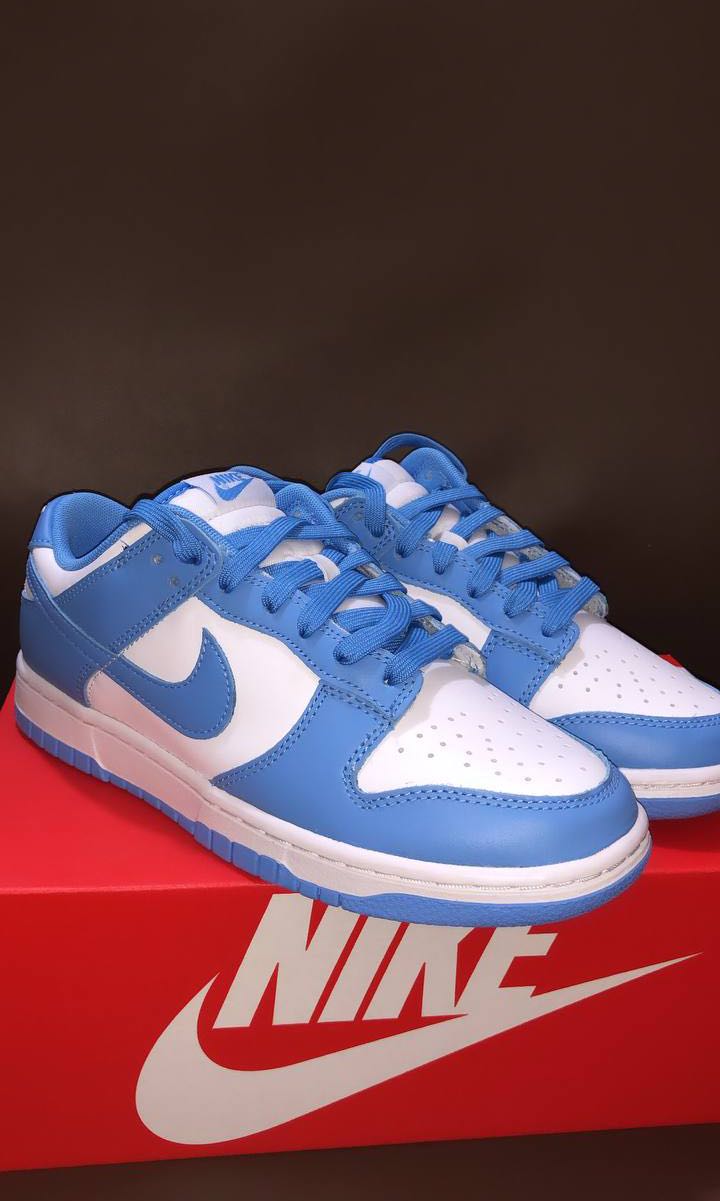 university blue dunks reps