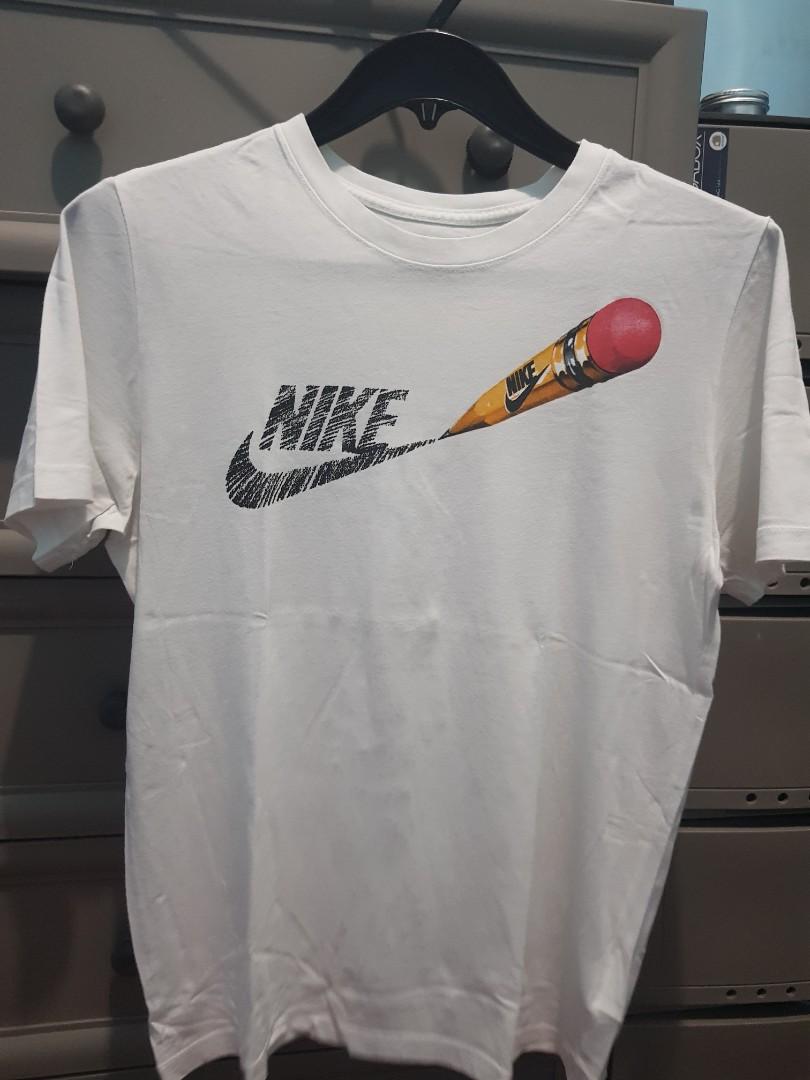 NIKE shirt (Category: Tshirts & Polo Shirts ) located in Manila. Submitted by markrianne (Listing ID 1090350501, Image 1). Description: Nike (white) W19 L26 Excellent condition (authentic) Used 2x Pick up: Cainta or Binangonan Shipping shoulder by buyer.