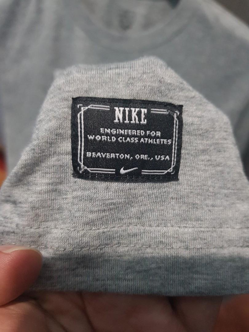 NIKE tshirt (Category: Tshirts & Polo Shirts ) located in Manila. Submitted by markrianne (Listing ID 1090350904, Image 3). Description: Nike shirt (Gray) W18.5 L29 Brand new with Tag Pick up: Cainta or Binangonan Shipping shoulder by buyer.