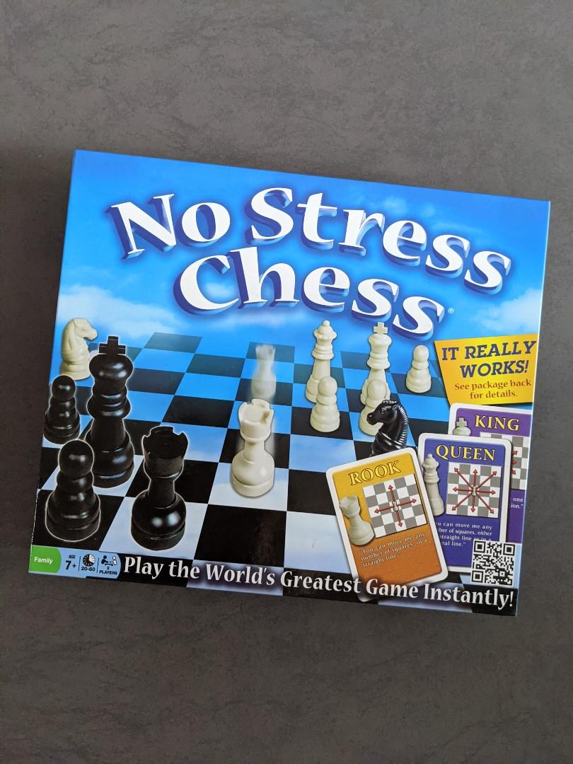 No Stress Chess Board Game-Learn Chess Easy-For Kids and Adults-New Sealed