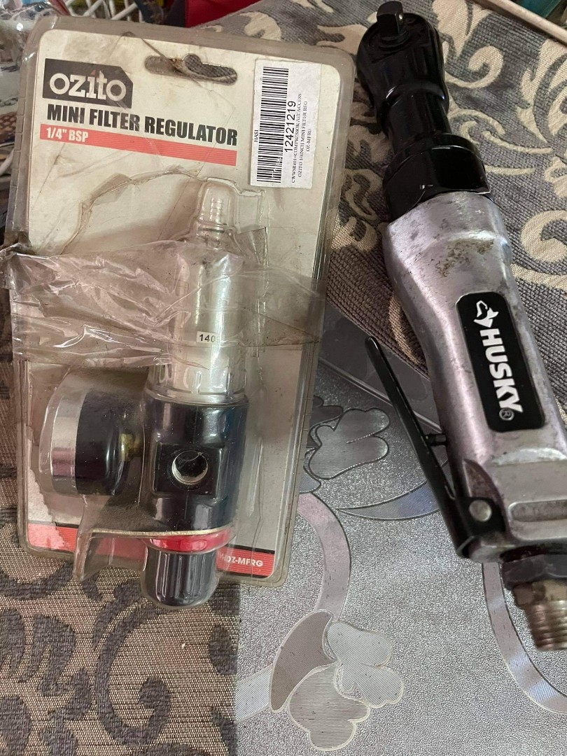 Pneumatic Ratchet Wrench & Ozito mini filter, Commercial & Industrial