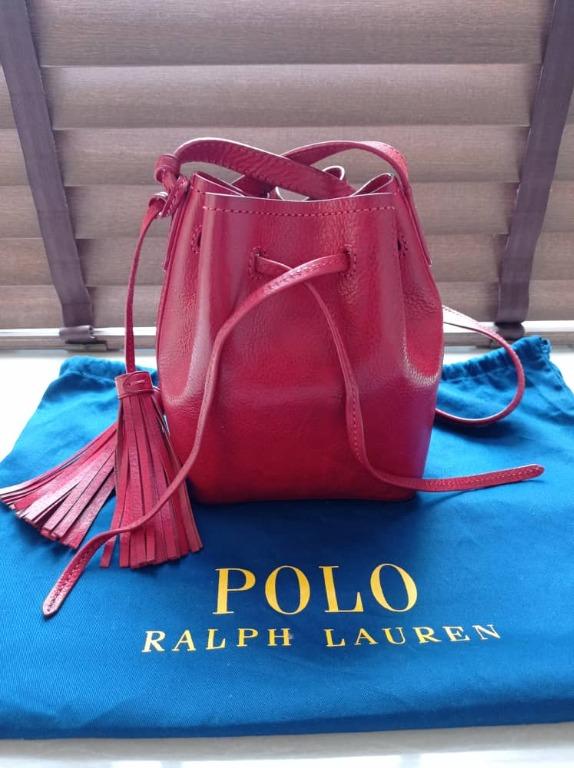 POLO Ralph Lauran Mini Leather Bucket Bag Luxury Bags Wallets
