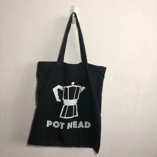 Pot head tote bag
