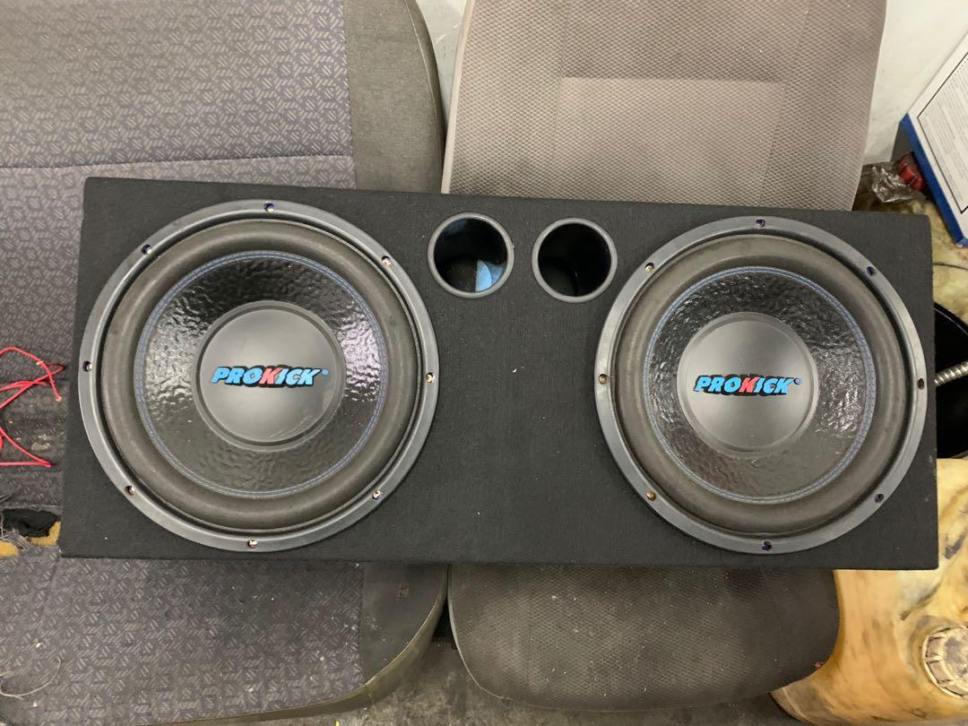 Prokick Oldschool 12 inch Double Subwoofer Auto Accessories on