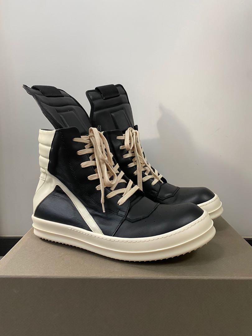 Rick Owens GeoBasket Sneakers Size 44, 男裝, 鞋, 波鞋- Carousell