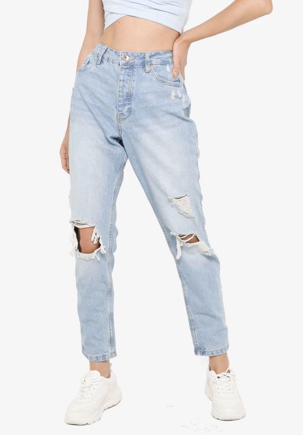Cheap ripped mom jeans Clearance