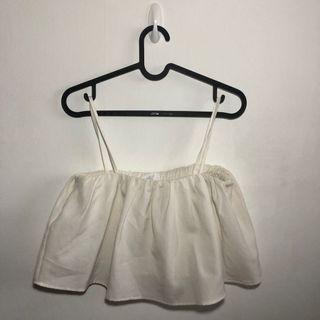 Runway bandits white cropped top