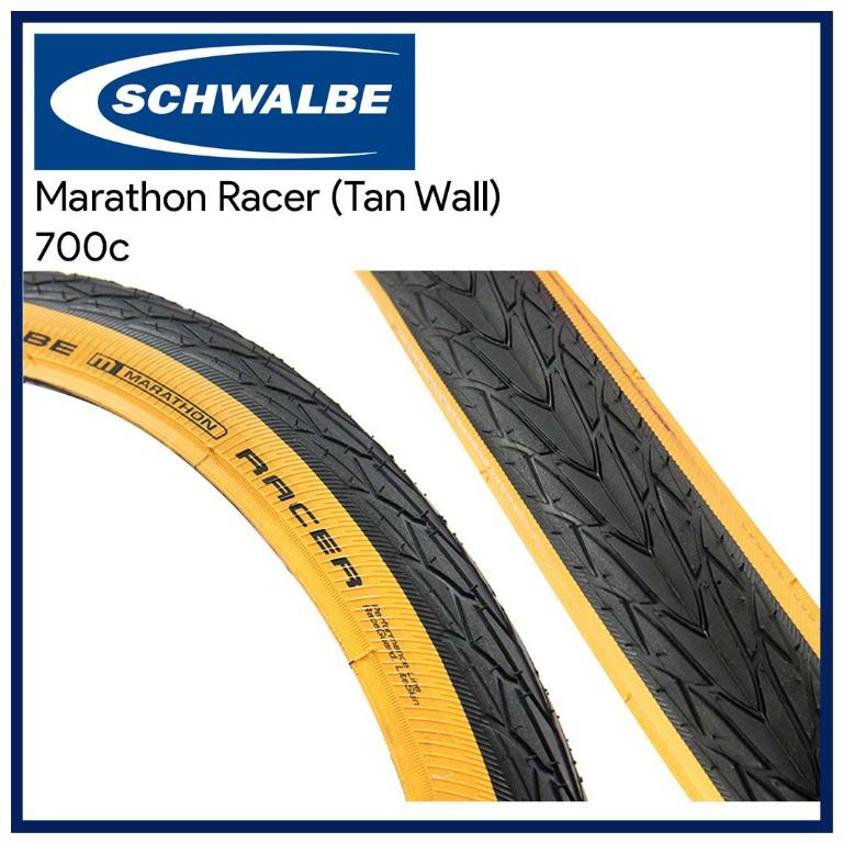 schwalbe marathon racer 16 tan wall
