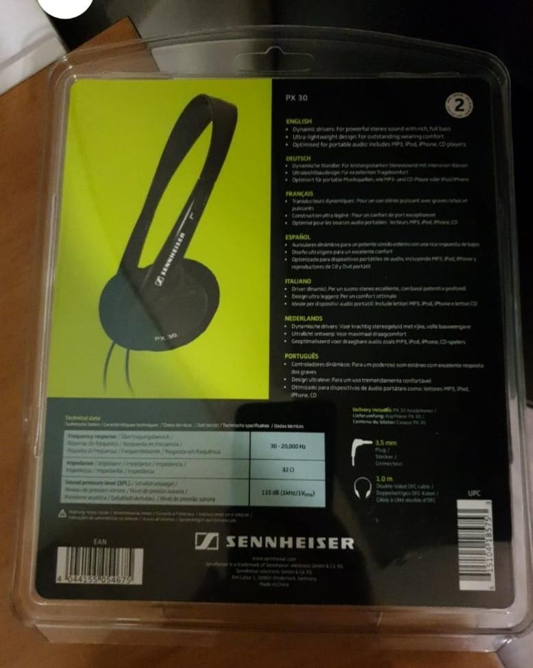 Sennheiser Headphone PX 30, Audio, Headphones \u0026 Headsets on Carousell