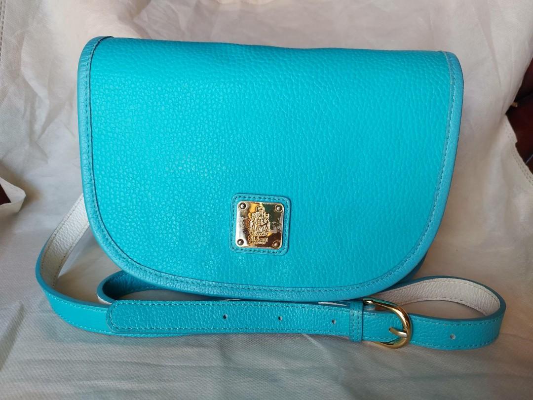St Scott London Sling Bag Blue Women s Fashion Bags Wallets Cross body Bags on Carousell