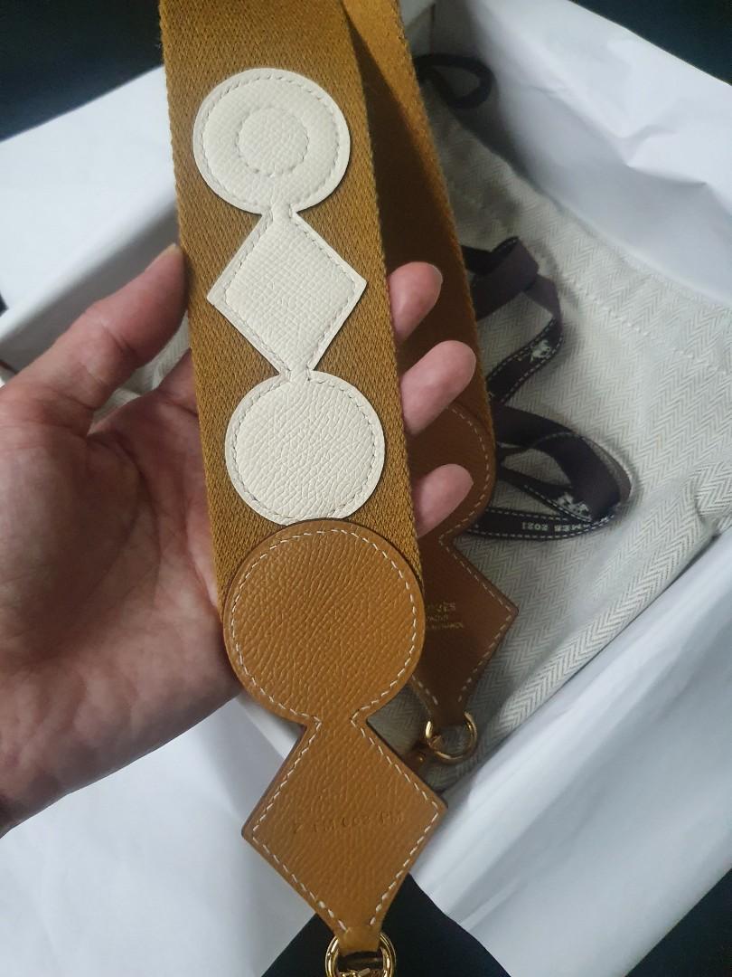 Hermes canvas bag strap 70cm, 名牌, 手袋及銀包- Carousell