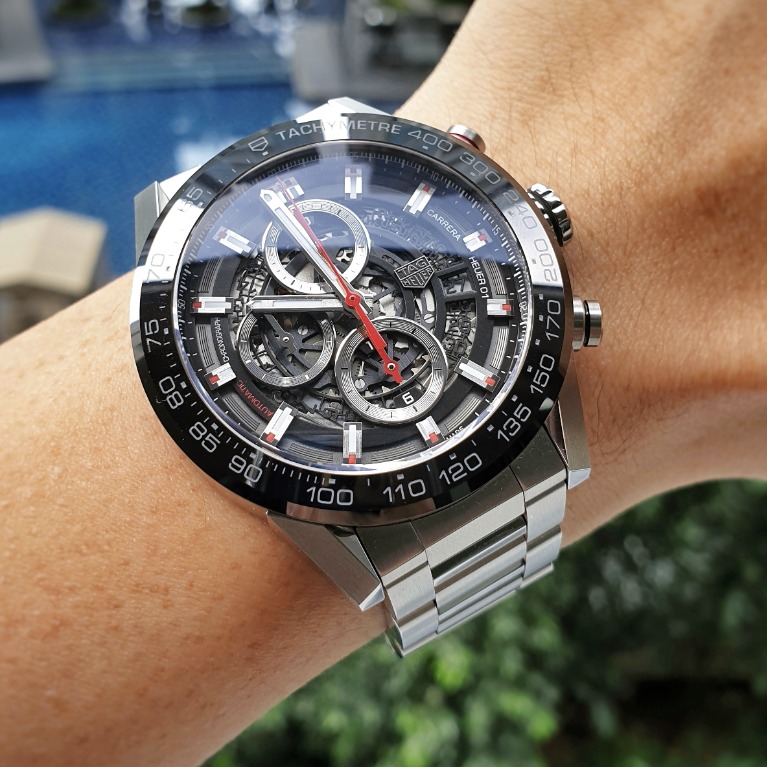 Tag Heuer Carrera 01 43mm With Original Steel Bracelet and