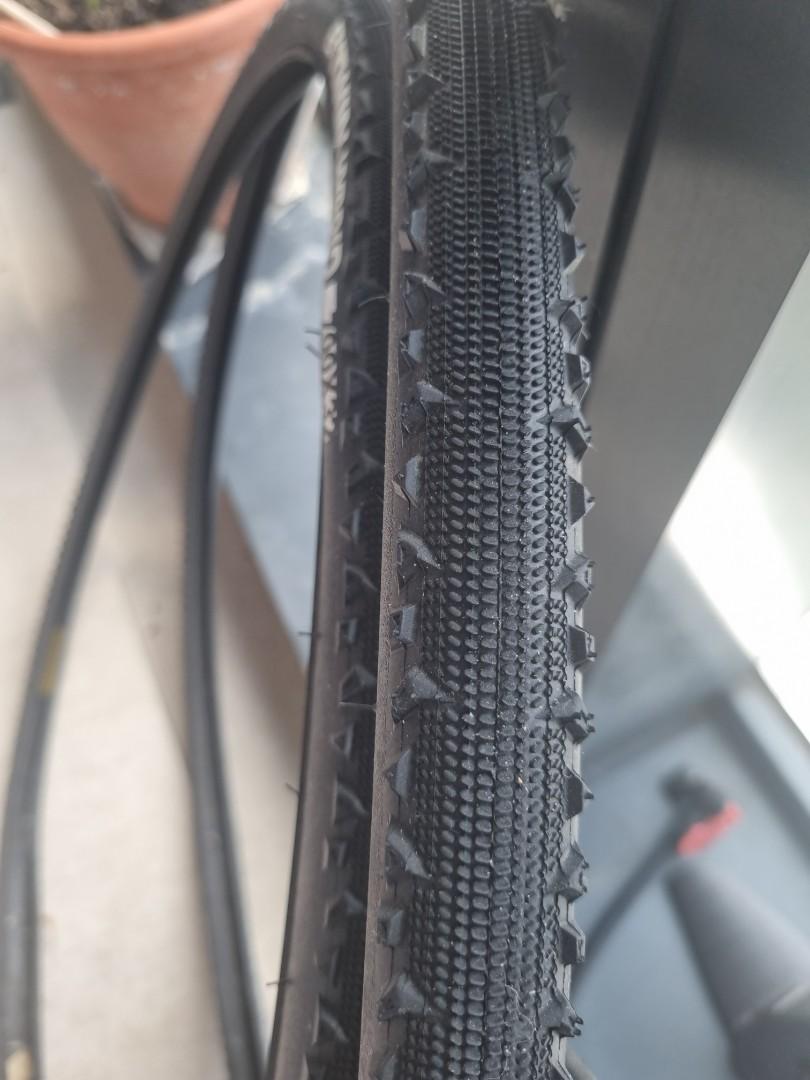 Tires set Btwin Hybrid 700x32 Sports Equipment Bicycles Parts Parts Accessories on Carousell