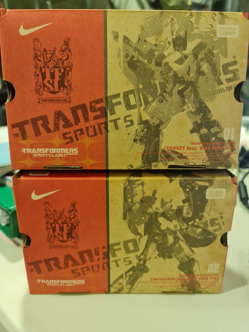 Transformers Sports Label Nike Convoy and Megatron, Hobbies & Toys, Toys & Games on Carousell
