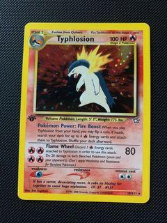Typhlosion 18/111 1st Edition - Light Played (Pokemon)
