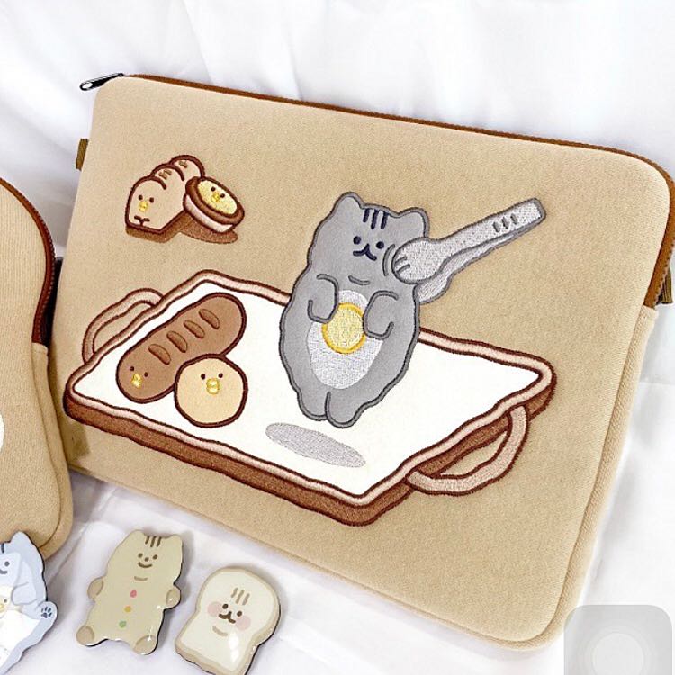 ulzzang harajuku kawaii cat loaf toast bread computer case, Computers ...