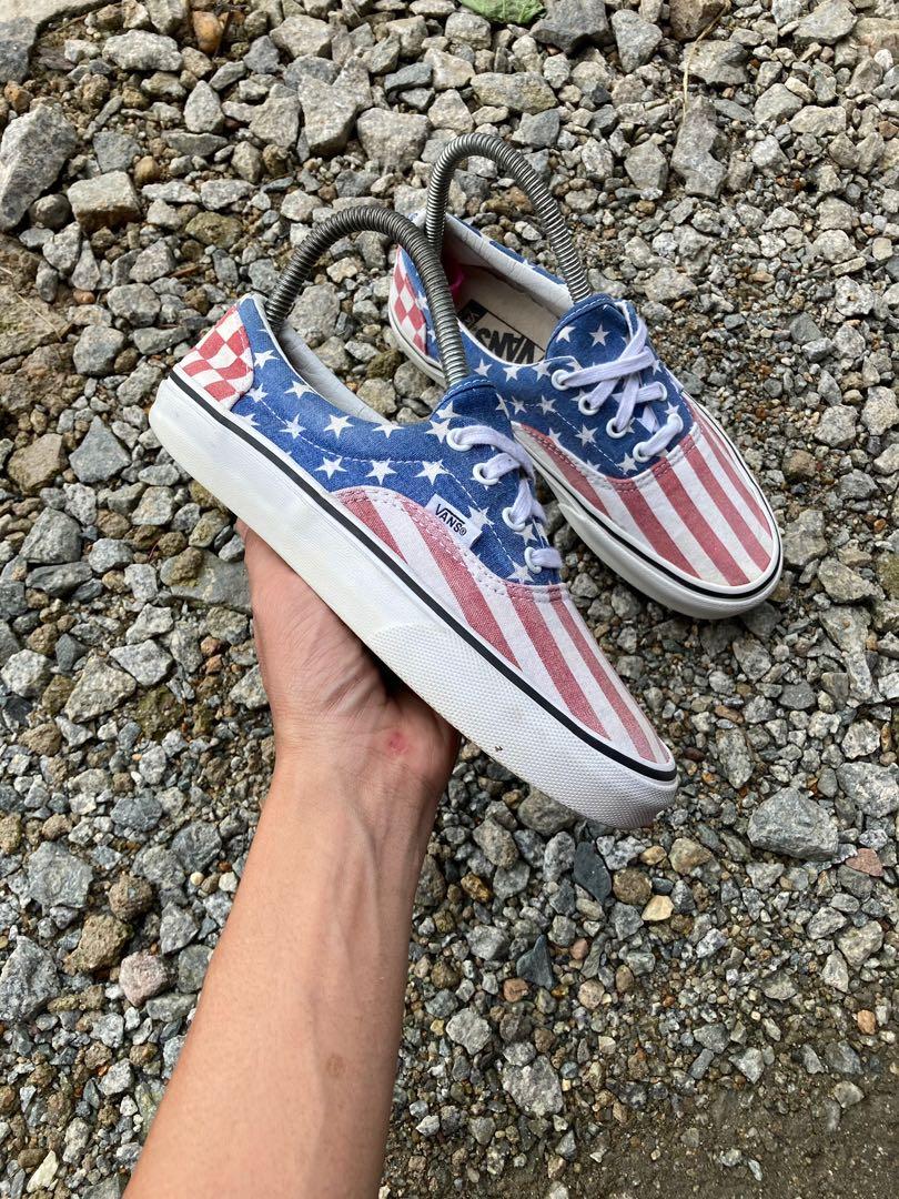 Vans american flag Men s Fashion Footwear Dress shoes on Carousell