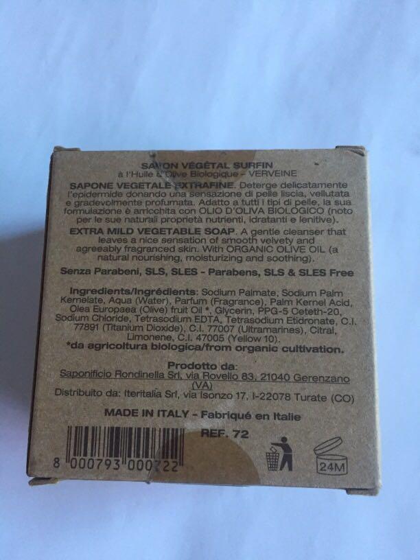vegetable soap made in Italy (Category: Bath) located in Pasay City. Submitted by redgiftshop (Listing ID 1090336183, Image 3). Description: directly bought in US 300g / 10.5 oz long lasting Fragrance product code :CL.