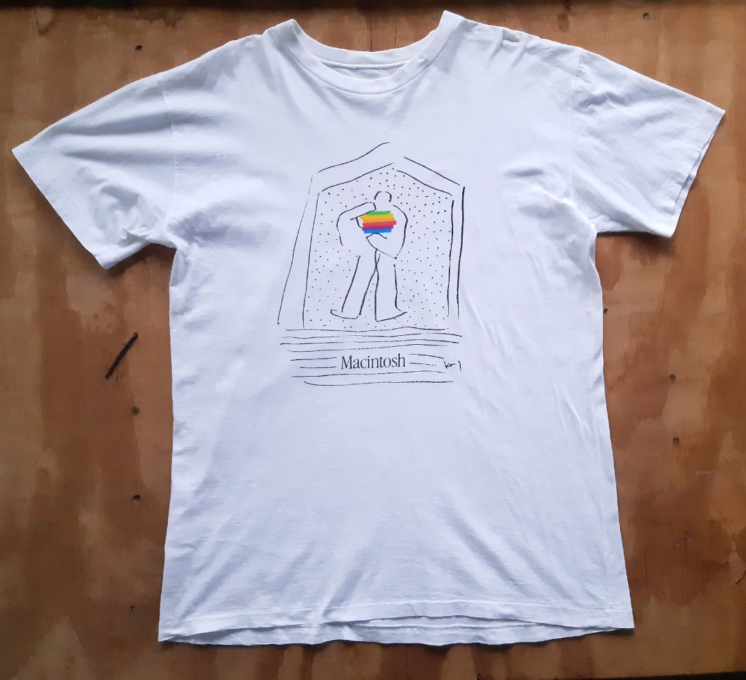 Vintage Apple Macintosh White T Shirt