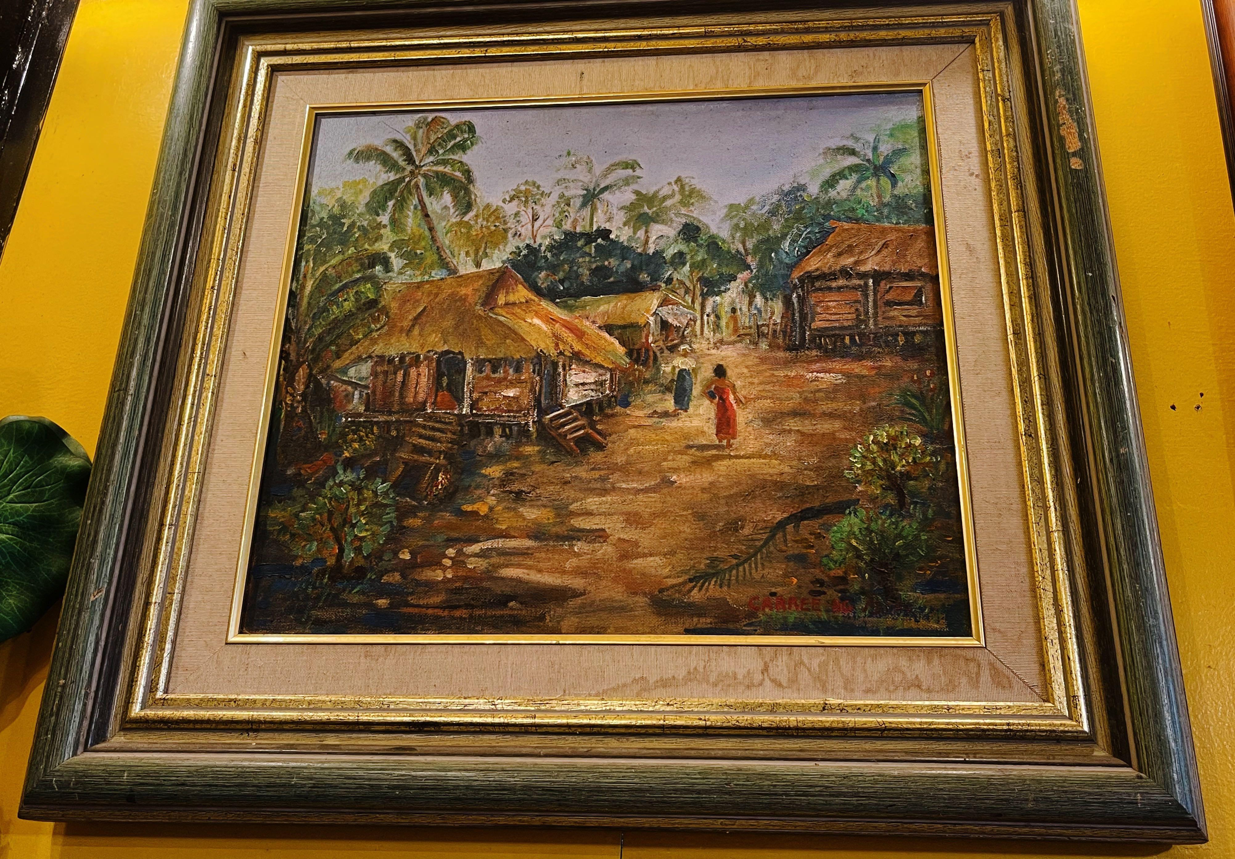 Vintage Oil Painting From Singapore Art Society, Furniture & Home