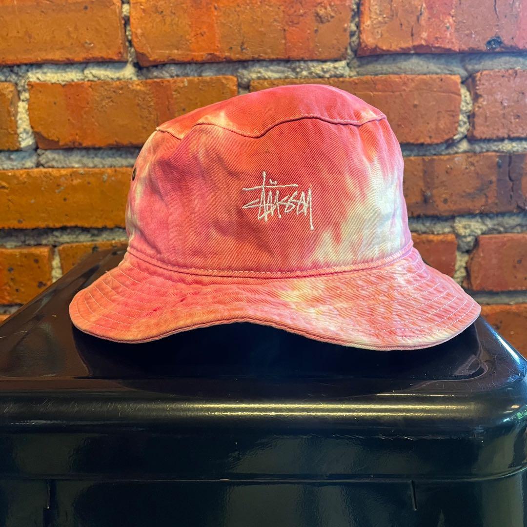 Stussy tie dye bucket hat sales