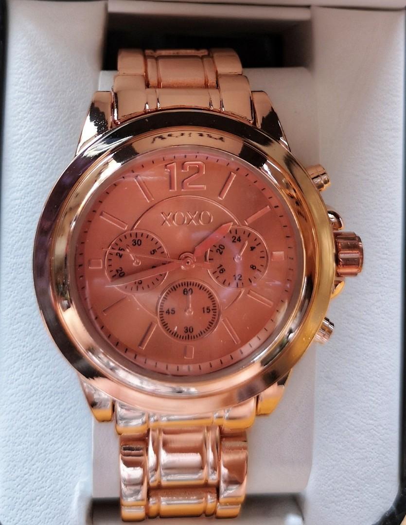 XoXo Rose Gold Big Face Watch