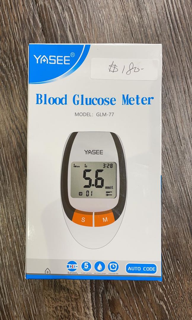 yasee blood glucose meter GLm77, 健康及營養食用品, 輔助和康復輔助, 輔助和康復輔助 視覺和助聽器