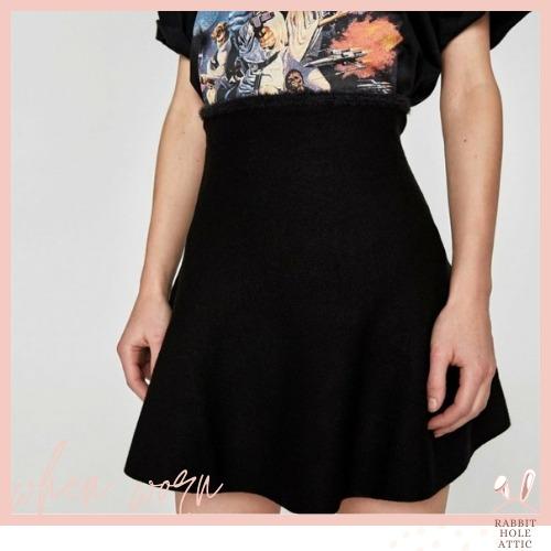 Black skater deals skirt zara