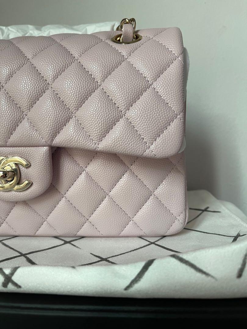 21s Chanel Lilac Rose Clair small classic flap, Luxury, Bags & Wallets on  Carousell
