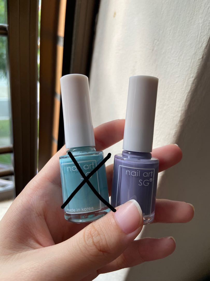 8ml Solid Colours Nail Polish Purple And Blue Beauty Personal Care Hands Nails On Carousell