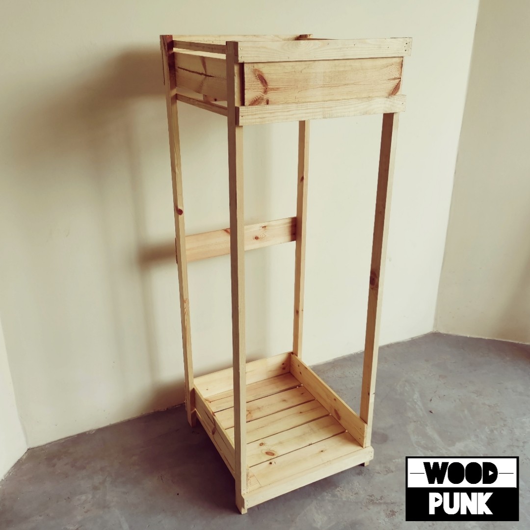 Almari Baju Terbuka Solid Wood Wrb0711p Home Furniture Furniture On Carousell