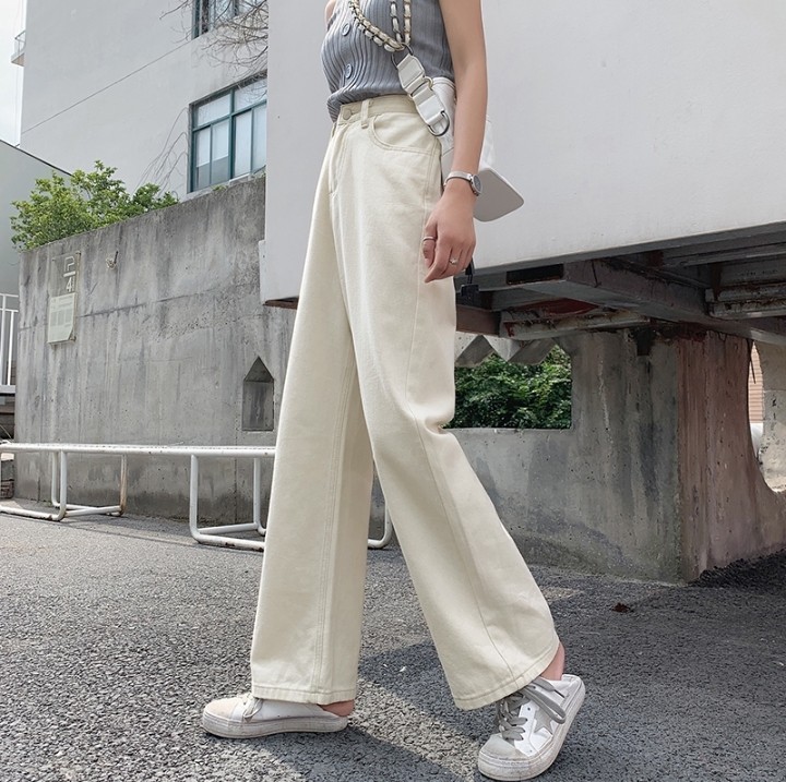 Wide Leg Pants Straight Jeans 