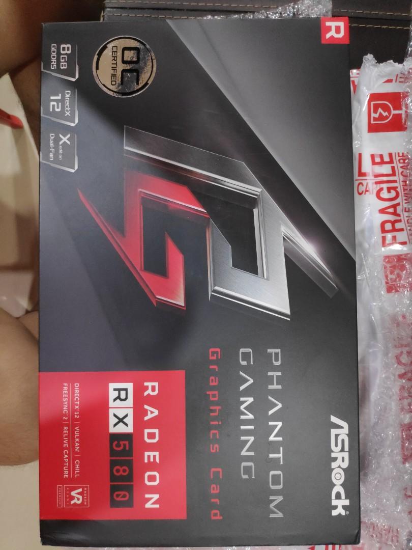 Asrock Phantom Gaming X Rx 580 8gb Computers Tech Parts