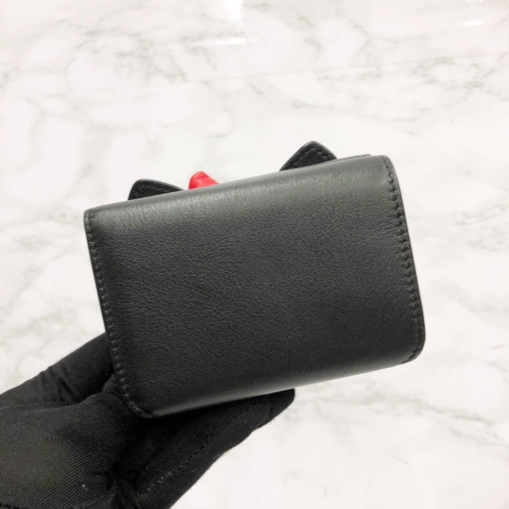 BALENCIAGA BLACK HELLO KITTY WALLET 217009942 !