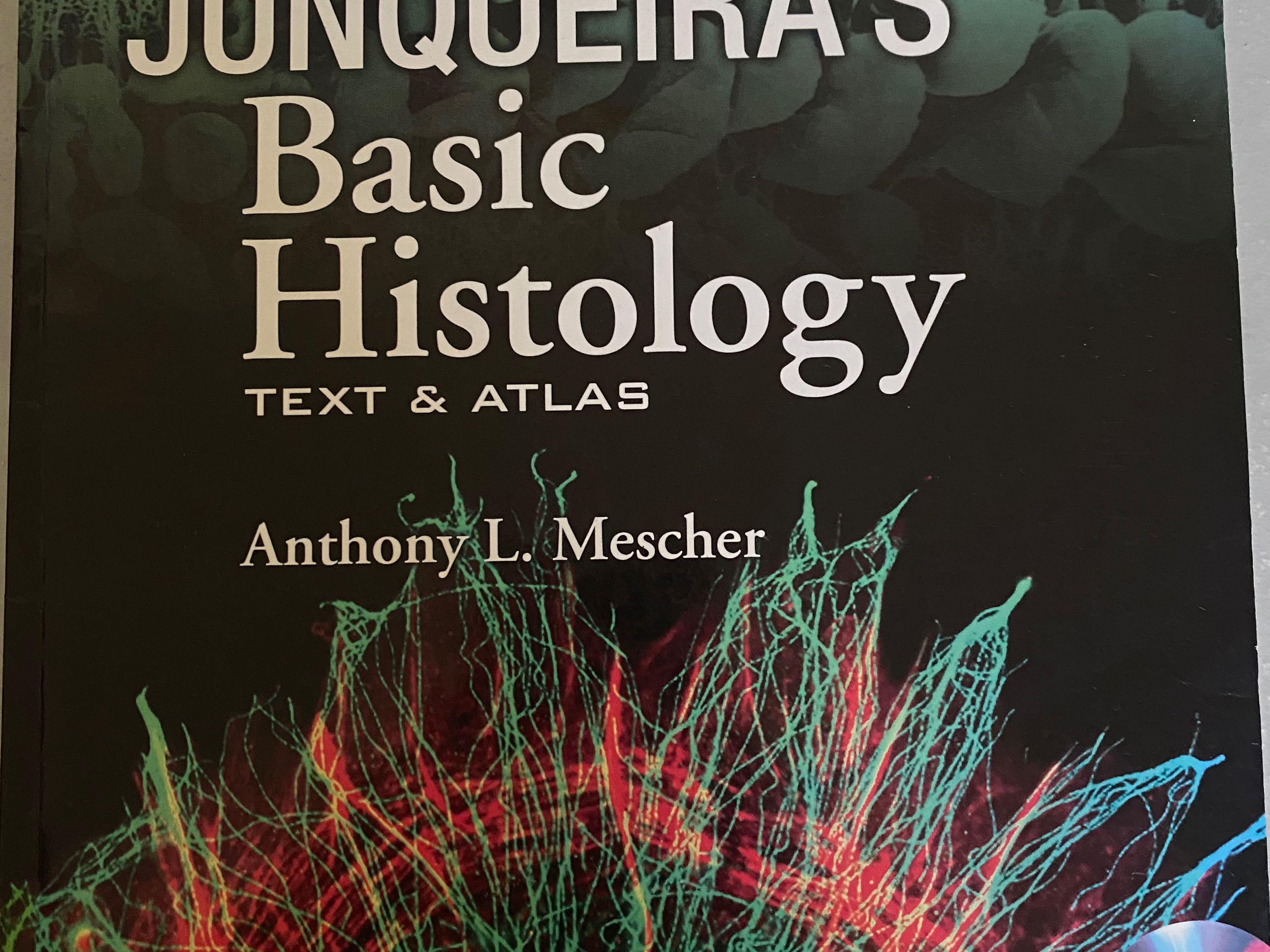 Basic histology text and atlas by janquera (Category: Textbooks) located in Pasay City. Submitted by pendesoza (Listing ID 1090526048, Image 1). Description: Basic histology text and atlas Author: Anthony L Mescher Condition : fine / almost new Slight highlights Marking dont interfere with reading Paper back intact .