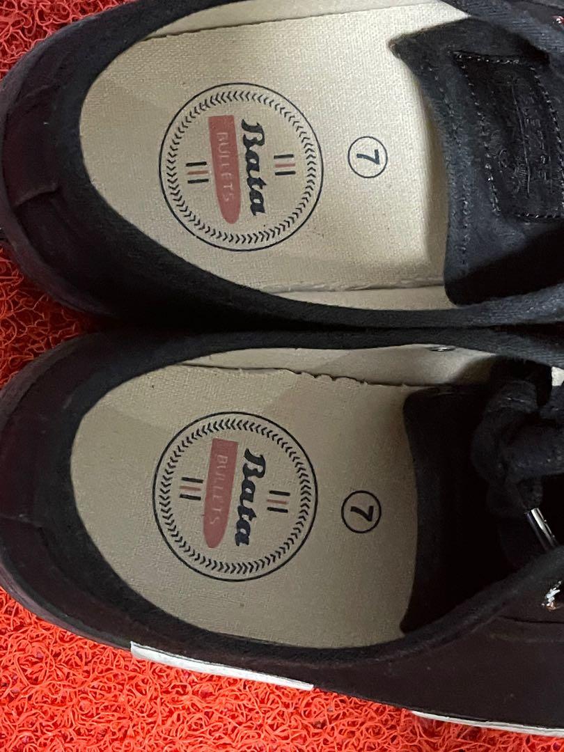 Bata Black Canvas Shoes Men s Fashion Footwear Dress Shoes on