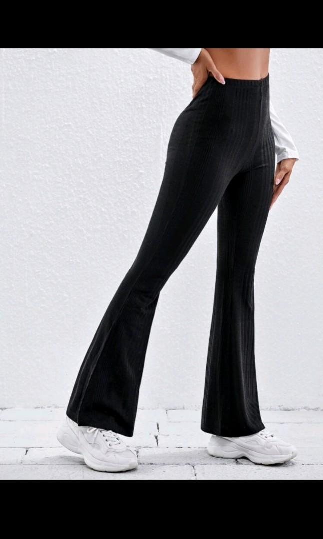 Black flare pants, Women's Fashion, Bottoms, Jeans & Leggings on