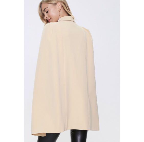 Brand New Auth Forever 21 Padded Cape Blazer